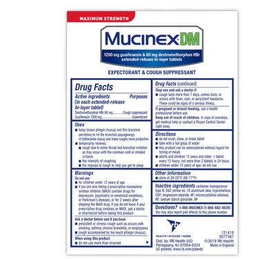 Maximum Strength Mucinex DM Extended-Release Bi-Layer Tablets